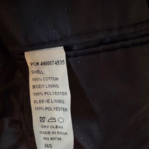 Men's Navy Sport Jacket / Blazer (36S) | Alfani - Picture 7 of 8